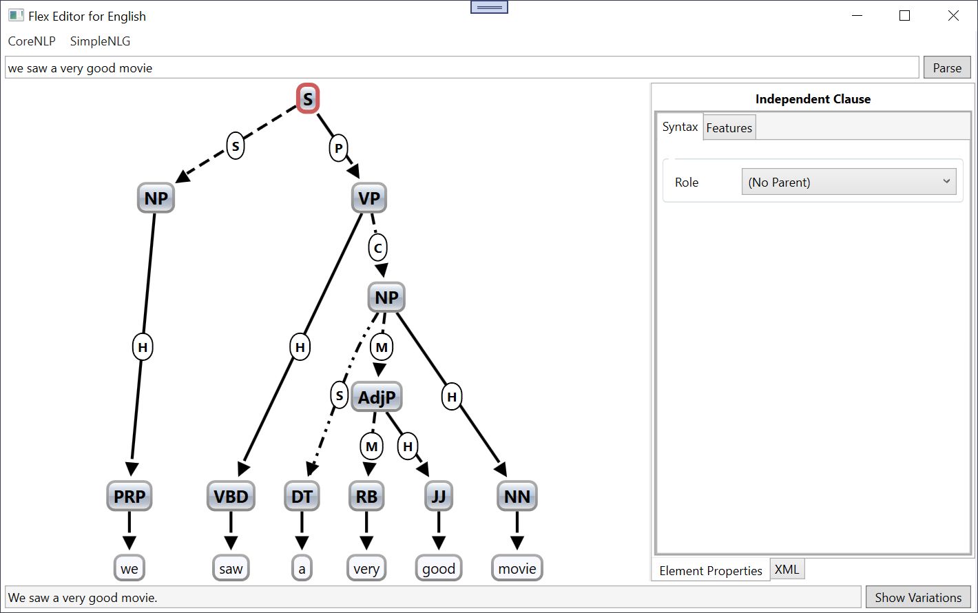 Flex window after parsing